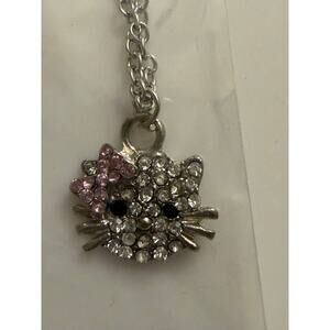 Party Favors Lot of 16 Rhinestone Kitty Necklaces